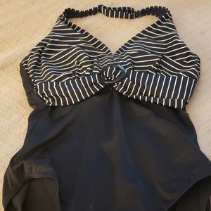 One piece built in bra bathing suit